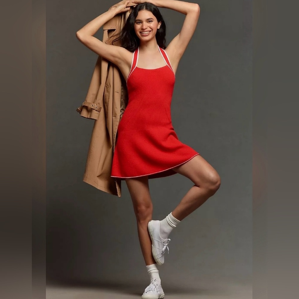 Daily Practice by Anthropologie Full Speed Halter Mini Dress XS